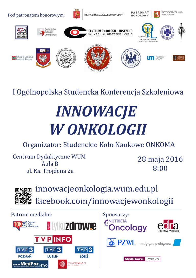 Innowacje w Onkologii - plakat